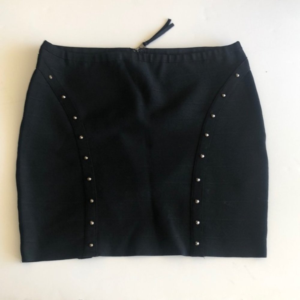 Guess stud stretchy Black Bandage Skirt XL